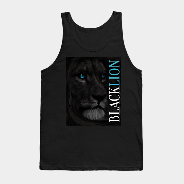 BLACK LION Fine Art Tank Top by AlNoah